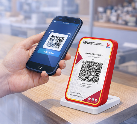 Merchant menggunakan QRIS